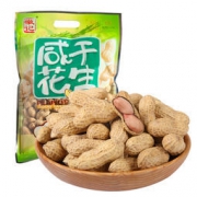 京东Plus会员：徽记 咸干味带壳花生 300g *2件