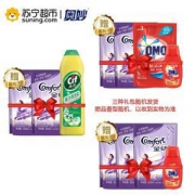 OMO 奥妙 除菌除螨洗衣液 3KG*2+1KG*2+400g+洗护赠品礼包