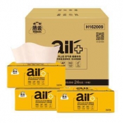 Hygienix 洁云 空气柔 本色抽纸 4层*90抽*24包 *3件 +凑单品
