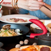 DOMO 奇迹系列煎锅 不易粘锅 电磁炉平底锅 牛排煎锅 抗刀刮涂层 24cm