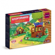 金盒特价，MAGFORMERS 麦格弗 磁力片原始木屋套组磁力片 87片装 Prime会员免费直邮含税