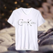 凑单品、限尺码： Calvin Klein 卡尔文·克莱 Zebra Logo 40I6129 男士T恤