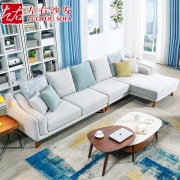 ZUOYOU 左右傢俬 DZY6003 可拆洗布沙发 转二+休面左反向