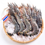 泰国进口 活冻黑虎虾（大号） 400g 16-20只/盒