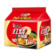 KSF 康师傅 方便面 料丰盛 红烧牛肉面 五连包