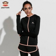 2018新款，Paul Frank 大嘴猴  女士时尚速干健身外套