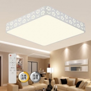 HAIDE 海德照明 方形雪花 LED吸顶灯 55W 方形遥控调光