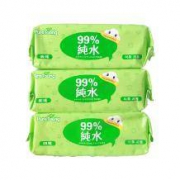飘漾（PureYoung）婴儿柔湿巾 湿纸巾 80片*3包
