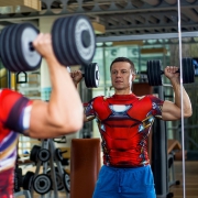 UNDER ARMOUR 安德玛 英雄系列 钢铁侠 男士紧身短袖