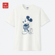 历史低价：UNIQLO 优衣库 412321 男女同款MICKEY BLUE印花T恤