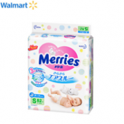 8日0点： kao 花王 Merries 妙而舒 婴儿纸尿裤 S82片*4件