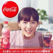 Coca Cola 可口可乐 限定版水蜜桃味可乐500ml*3瓶+芬达菠萝味饮料*1瓶+三得利碳酸饮料*1瓶