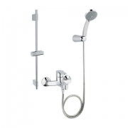 KOHLER 科勒 7686 雨悦可滑动花洒支架淋浴柱+72740 齐悦挂墙式浴缸龙头