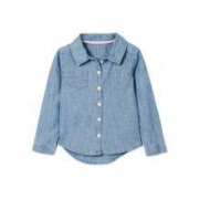 Old Navy 纯棉翻领纽扣牛仔衬衫 童装上衣775795