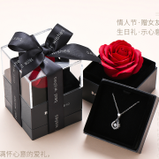 百年宝诚 925纯银项链 送银耳钉