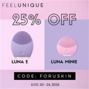 开启！Feelunique全球各站Luna 2和Luna mini2 7.5折促销+送去痘洁面乳