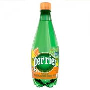 巴黎水 Perrier 橘子味 天然含气矿泉水 500ml*24瓶