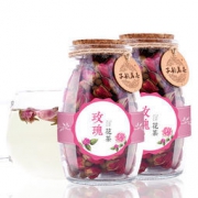 玫瑰花茶 干玫瑰 2瓶装