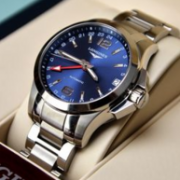 LONGINES 浪琴 Conquest GMT L3.687.4.99.6 男士机械腕表