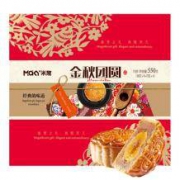 米旗 金秋团圆 广式月饼礼盒 9粒6味 550g