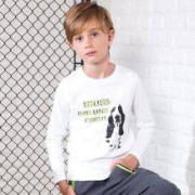 Hush Puppies 暇步士 男童长袖圆领衫