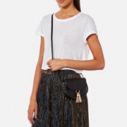 THE CAMBRIDGE SATCHEL 女士迷你真皮单肩流苏包 TSBMI2032MPG10101