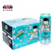 高大师 精酿茉莉花茶拉格白啤酒500ml*12罐