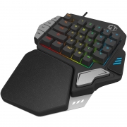 DeLUX 多彩 T9X 单手机械键盘套装开箱及使用