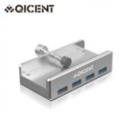 QIC 铝合金卡扣式USB（3.0）分线器 四口