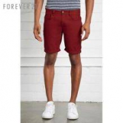 直降一百一：Forever21 男士斜纹卷边短裤