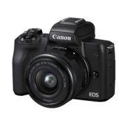 Canon 佳能 EOS M50（15mm-45mm、DIGIC 8处理器、2410万像素、全像素双核对焦、旋转触控LCD）