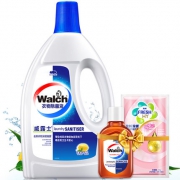 2套！威露士 除菌液套装 除菌液1.6L+消毒液60ml+柔顺剂50g