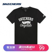 Skechers 斯凯奇 男士 纯棉T恤