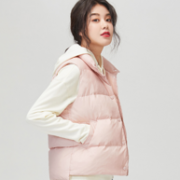 90%白鸭绒 高梵 女士 羽绒马甲
