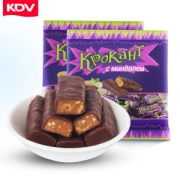 俄罗斯原装进口 KDV 紫皮糖夹心巧克力500g 送100g混合糖