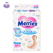 13日0点：Merries 妙而舒 新生儿纸尿裤 M64片