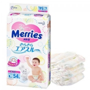 kao 花王 Merries 妙而舒 婴儿纸尿裤 L54片
