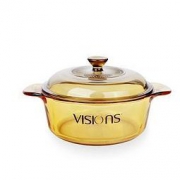 13日14点35分：VISIONS 康宁 晶彩透明锅 2.25L + 圆形保鲜盒 三件套