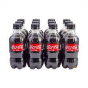 限地区：零度 可口可乐 Coca-Cola Zero 碳酸饮料 300ml*12瓶