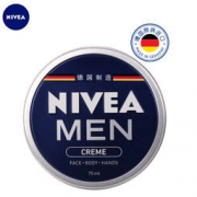 NIVEA 妮维雅 蓝罐铁盒 男士润肤霜 75ml