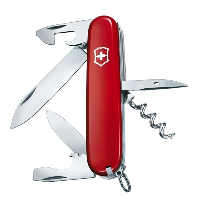 维氏（VICTORINOX）  斯巴达人 1.3603红色 13合一瑞士军刀 91mm