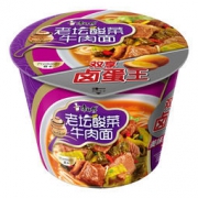 康师傅 方便面（KSF） 双享卤蛋王 酸菜牛肉面 泡面桶装 *4件