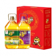 福临门 压榨一级葵花籽油3.5L+黄金产地玉米油3.5L