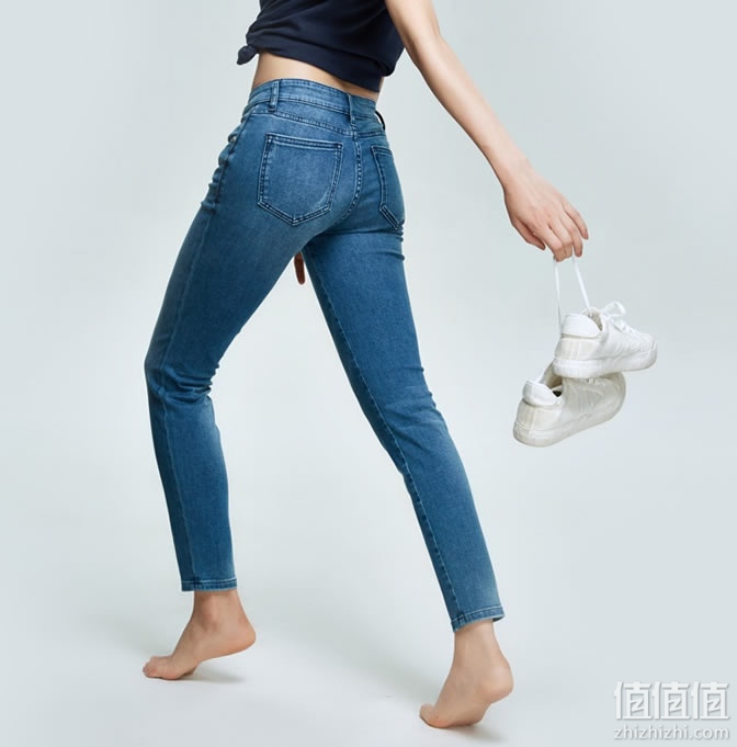 网易严选女式天丝棉弹小脚牛仔裤