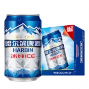 哈尔滨（Harbin）冰纯啤酒330ml*24听