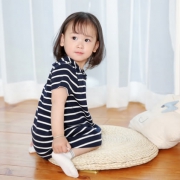 网易严选 女婴童经典海魂纹短袖水手裙