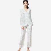 网易严选 绽放·女式莺语长袖长裤家居服套装