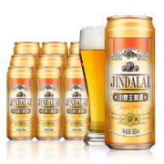 好价：金达莱 小麦王啤酒8度 500ml*24听 整箱装+凑单
