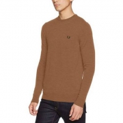 限尺码，Fred Perry 男士纯羊毛休闲衫 Prime会员免费直邮