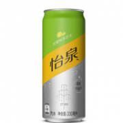 0卡0糖 可口可乐 怡泉 柠檬味苏打水 饮料 330ml*24罐